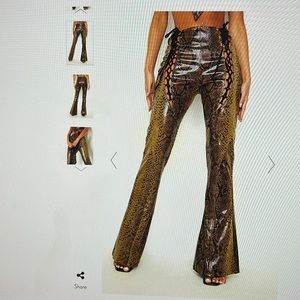 Green snake pants